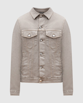 Brunello Cucinelli Сіра джинсова куртка M277P6910