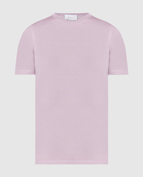 Babe Pay Pls Розовая футболка из шерсти, шелка и кашемира. MD9802318467R