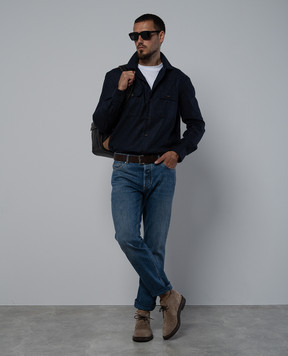 Brunello Cucinelli Белый лонгслив с эффектом наложения слоев M0B137433