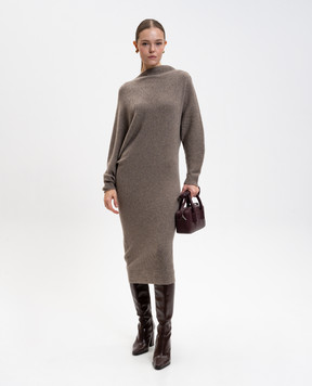 Agnona Коричнева сукня з кашеміром KR040281K120F