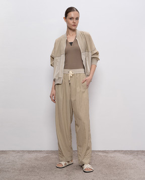 Brunello Cucinelli Бежеві штани ML922VE799
