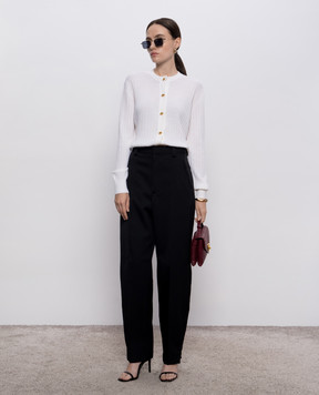 Bottega Veneta Білий кардиган з вовни 835337V5L70