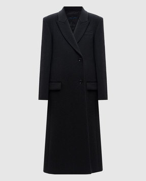 PROENZA SCHOULER Чорне двобортне пальто Reed з вовни R2441002BAW148