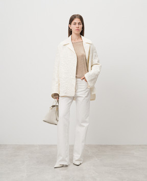 Ermanno Scervino Бежевий топ з кристалами D452L329CTCBM