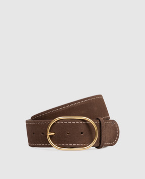 Gianni Chiarini Коричневий замшевий ремінь CNK00334CM