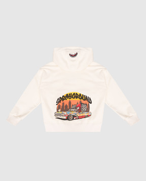 Sprayground Дитяче бежеве утеплене худі Vandals Squad SPY1346GIVO