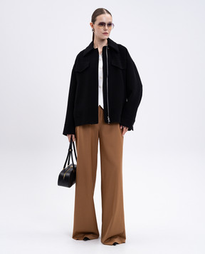 Max Mara Sportmax Черная куртка CANTORE из шерсти CANTORE