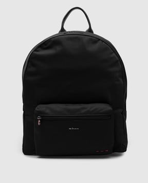 Kiton Чорний рюкзак з логотипом UBA0084N01270