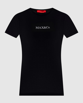 Max & Co Черная футболка с логотипом LOGOTEE
