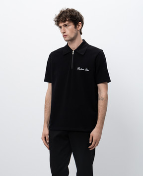 Balmain Черное поло с логотипом DH1GC028BC78