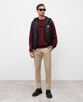 Moncler Чорний пуховий жилет Orant K20911A00104597YG