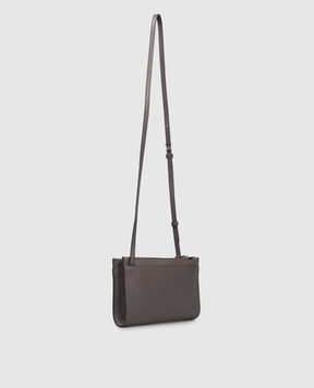 Tom Ford Сіра шкіряна сумка крос-боді з логотипом S0517LCL490A