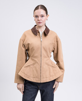 Alexander McQueen Бежева куртка 801039QFAA2