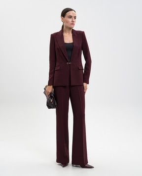 Twinset Бордовий жакет з логотипом 252TP2590