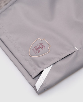 Brunello Cucinelli Дитячі сірі шорти з логотипом BB422921TB