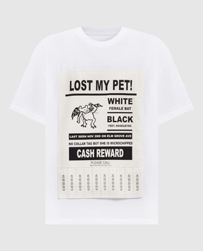 Maison Margiela MM6 Біла футболка Lost pet SH2GC0014S23588