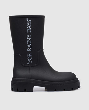 Off-White Черные ботинки Reboot Rainy Days OWIE049C99MAT001