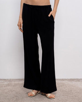 Toteme Черные брюки в тканом узоре. 252WRB1709FB0192