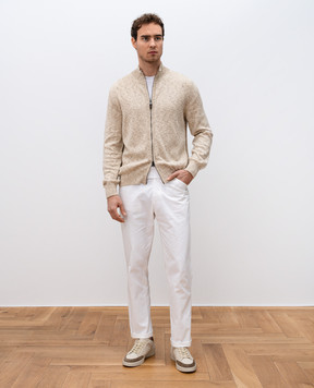 Canali Бежевый кардиган MK02266C1105