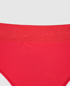 Tom Ford Красные трусики-тонг с логотипом узором KNJ009JEX166