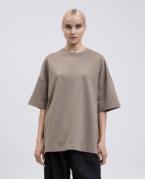 Fear of God Бежева футболка з нашивкою логотипа FGE250520VISw