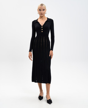 Twinset Чорна сукня міді 252TP3110