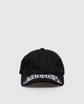 Vetements Черная кепка с контрастной вышивкой логотипа UA65CA180B