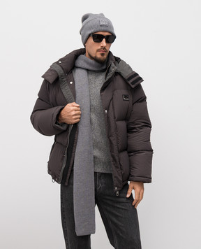Dolce&Gabbana Сірий шарф з вовни GX13KZJDVCI