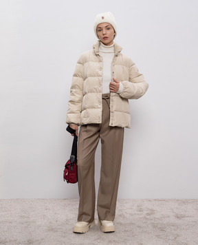 Moncler Штани кольору хакі з вовни K20932A00018598XP