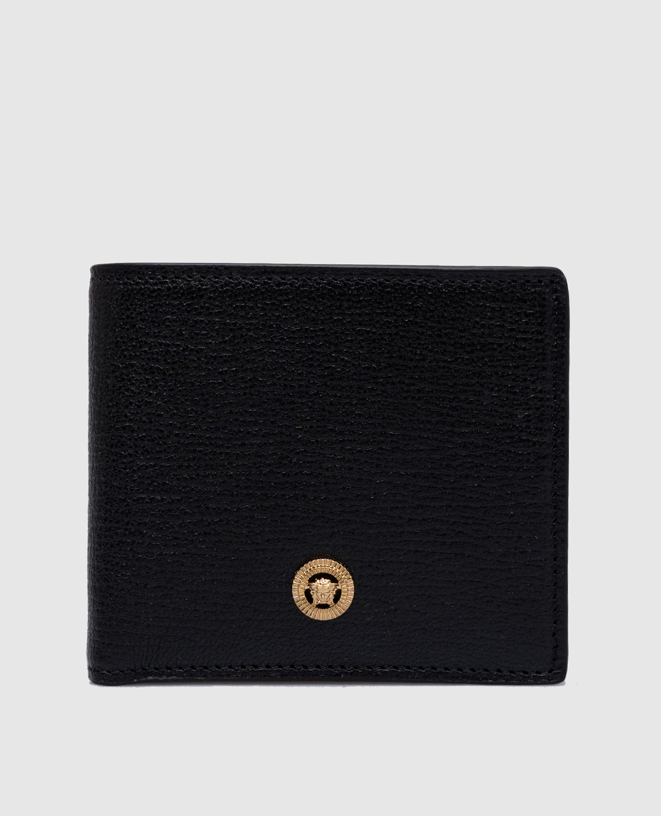 

Черный кожаный портмоне с логотипом Medusa Biggie, Портмоне