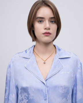 Off-White Золотистая цепочка Mini Dice OWOB13NS25MET001