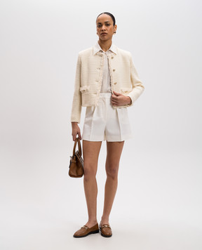 Max Mara Білі шорти ZIC з вовни ZIC