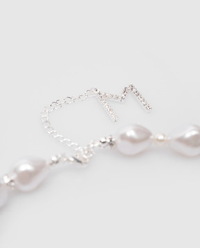 Magda Butrym Сріблясте намисто з намистинами у формі сльози NECKLACE10731424