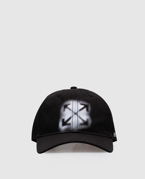 Off-White Детская черная кепка с принтом Arrow OBLB002S25FAB001