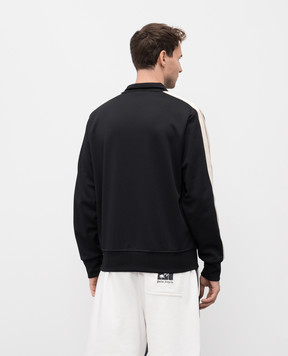 Palm Angels Черная спортивная куртка с логотипом PMBD058C99FAB002