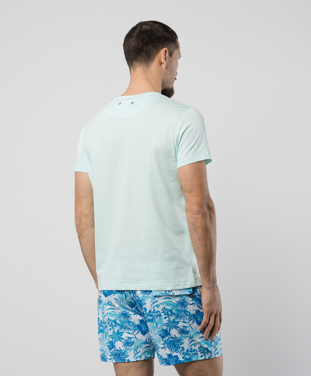 Vilebrequin Голубая футболка Thom с принтом THOAP355 изображение 4