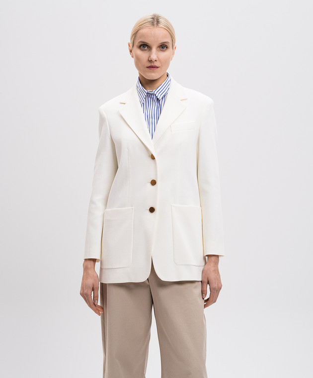 Max Mara Белый жакет ZENA ZENA изображение 3