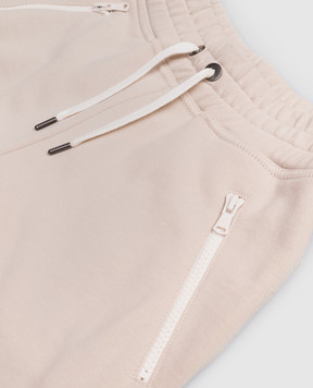 Brunello Cucinelli Дитячі бежеві спортивні штани з відворотами BN05NE632A