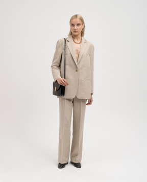 AERON Бежевые штаны Dene с леном DENE