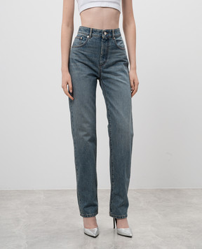 Max Mara Sportmax Сині джинси TASSO з патчем логотипа TASSO