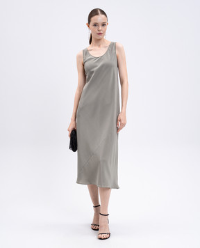 Max Mara Зелена сукня FORMOSA із шовку FORMOSA