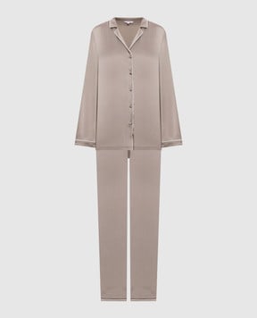 Dore & Rose Бежевая пижама из шелка PREMIUMSILKPJSET