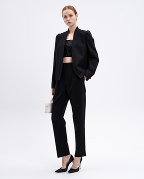 Max Mara Чорний жакет PHEBE на запах PHEBE