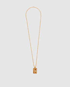 House of Fou Ланцюжок Evil Eye з позолотою MONUEVILEYEPENDANT