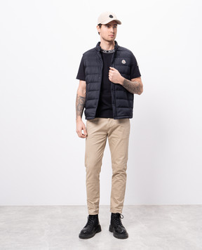Moncler Синяя футболка с логотипом K10918C000278390T