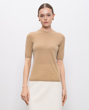 Max Mara Бежевий топ GERICO з вовни GERICO