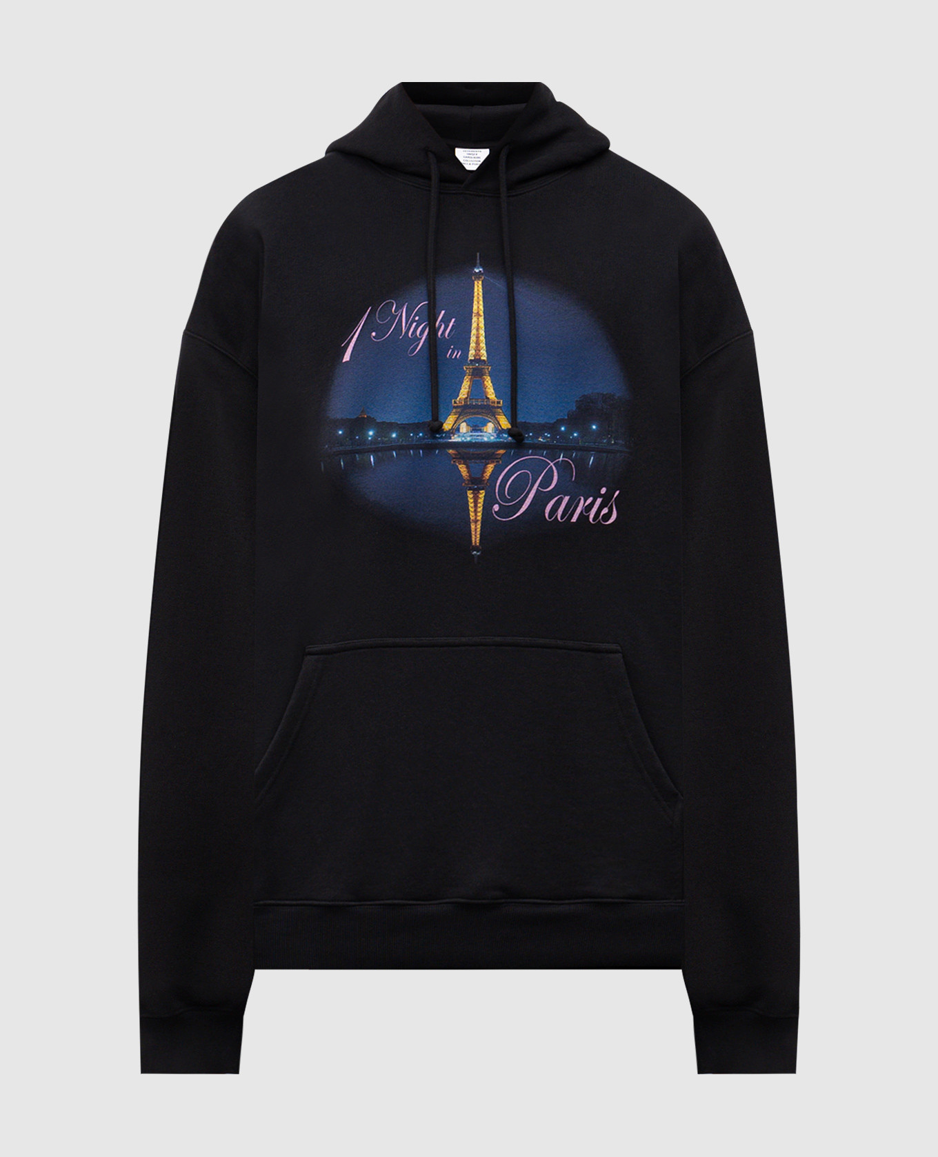 

Черные худи с принтом 1 Night in Paris, Черный, Худи