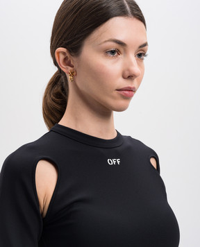Off-White Золотые серьги с логотипом Arrow OWOD29SC99MET001