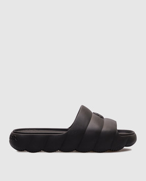 Moncler Черные слайдеры Lilo с логотипом K109A4C00040M2559
