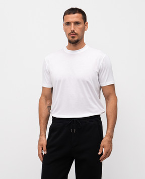 Tom Ford Белая футболка с монограммой логотипа JCS004JMT012